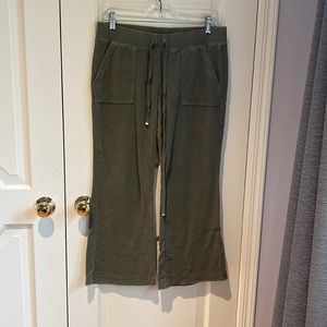 Juicy Couture Terry Cloth Olive Pants Size Medium
